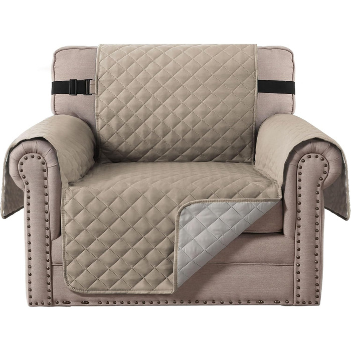 Двомісний чохол loveseat чохол сірий/бежевий
