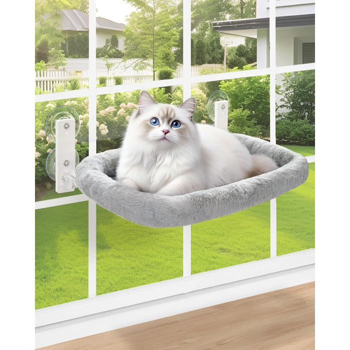 Віконний штанга Keny Cat, Акумуляторний гамак, сірий