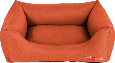 JACK AND VANILLA водонепроникний диван для собак XL, оранжевий, 120x82x27 см – міцний, комфортний, легко прати