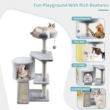 Кігтеточка для кішок MIAO PAW 11Cat для кішок, сизаль, сіра