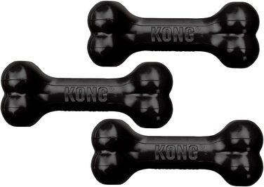 Іграшка для собак KONG Extreme Goodie Bone, середня, чорна, 3 шт