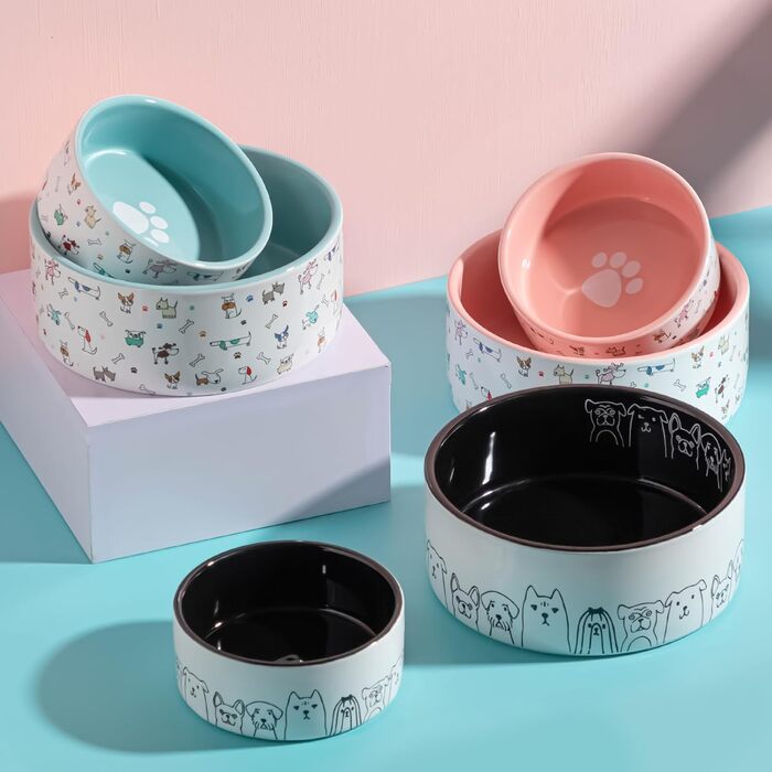 Керамічна миска для собак Fun Elements, нековзка, 200 мл