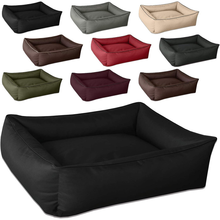 Ліжко для собак BedDog MAX, знімний чохол, XXL, чорний