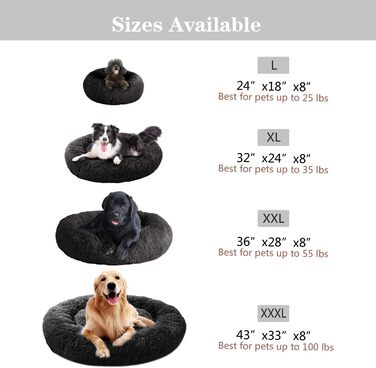 М'яке ліжко MFOX Calming Donut для собак/котів
