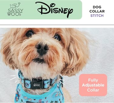 Шлейка для собак Sassy Woof Disney Stitch S, дихаюча