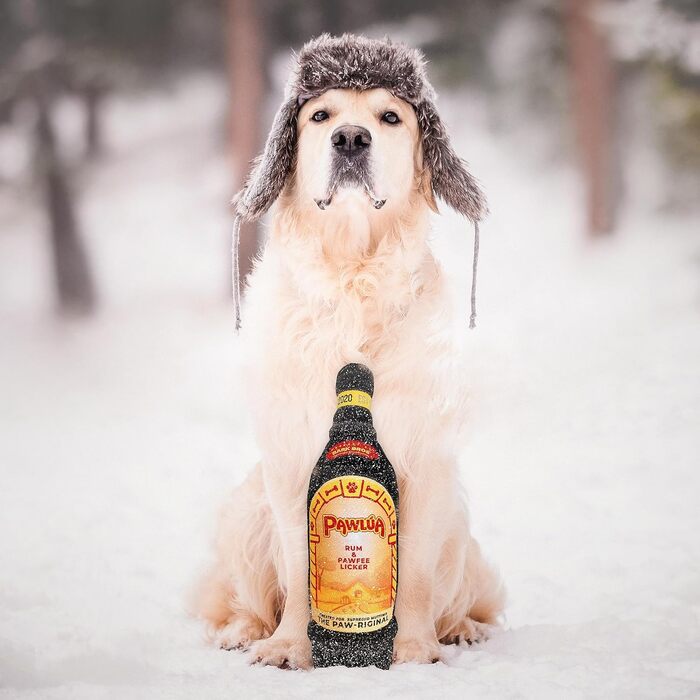 Пляшка лікеру Bark Bros Скрипуча плюшева іграшка для собаки