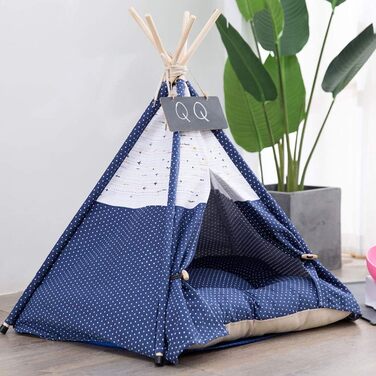 Намет для домашніх тварин Sunnykud Teepee з подушкою, знімний, М
