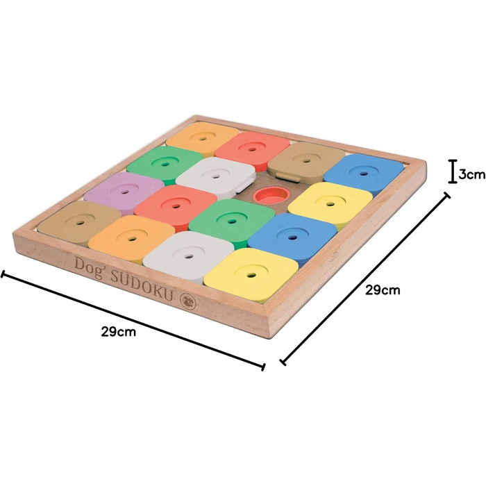 Інтерактивна іграшка-головоломка для собак Sudoku Genie Color – розвиваюча іграшка для інтелекту собак