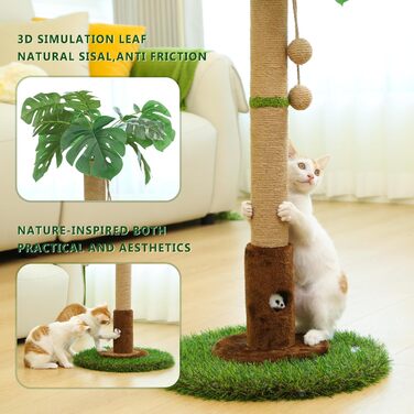 Кігтеточка для кішок Woochpet - 35 Пальма з сизалю