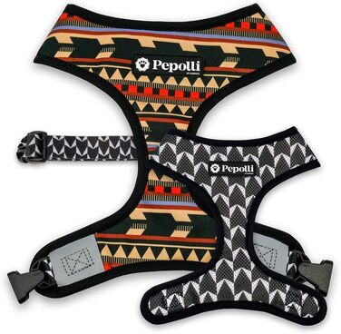 Регульована шлейка Pepolli для французького бульдога, мопса, L (шия 41–44 см, груди 60–84 см)