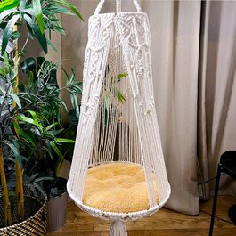 Гамак для кішки гойдалки Macrame Boho для приміщення/вулиці