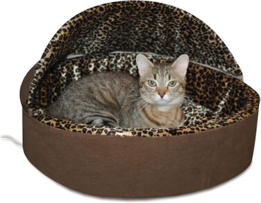Лежак для кішок K&H PET Thermo-Kitty з підігрівом, леопард