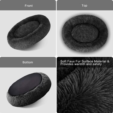 М'яке ліжко MFOX Calming Donut для собак/котів