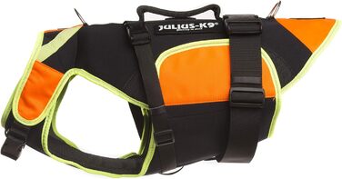 Жилет для собак Julius-K9 IDC 3in1, чорний/ультрафіолетовий помаранчевий (L)