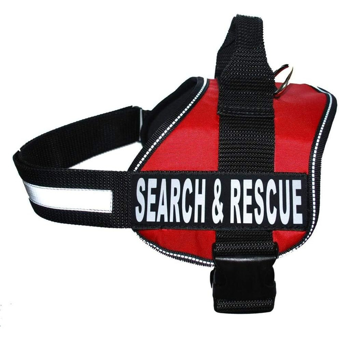 Шлейка для собак Search & Rescue, світловідбиваюча, знімна
