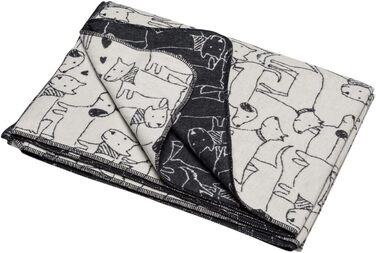 Ковдра для собак Jewel Dogs 140x200см Raw/Антрацит