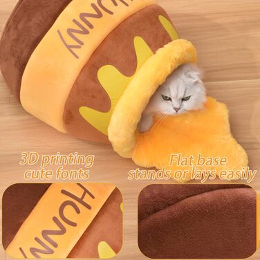Лежанка Honeypot Cat Cave з подушкою, яку можна прати