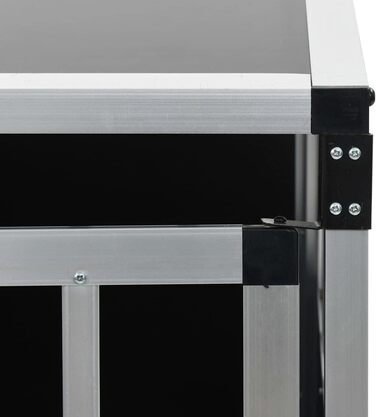 vidaXL Транспортна клітка для собак, одностворчата, 65x91x69,5 см, металева, перевезення та подорожі