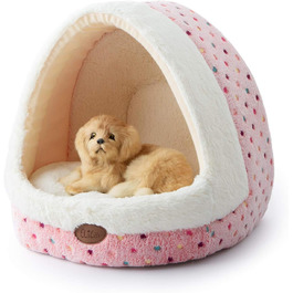 Ліжко для собаки Tofern Dog Cave з точковим візерунком, який можна прати