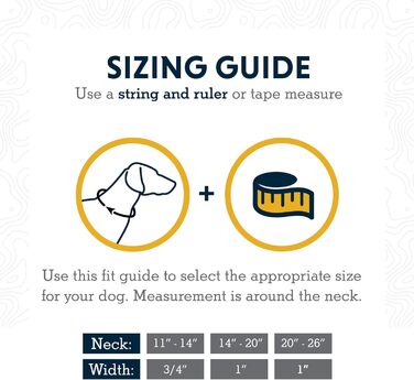 Нашийник для собак RUFFWEAR Crag, світловідбиваючий, 2836 см