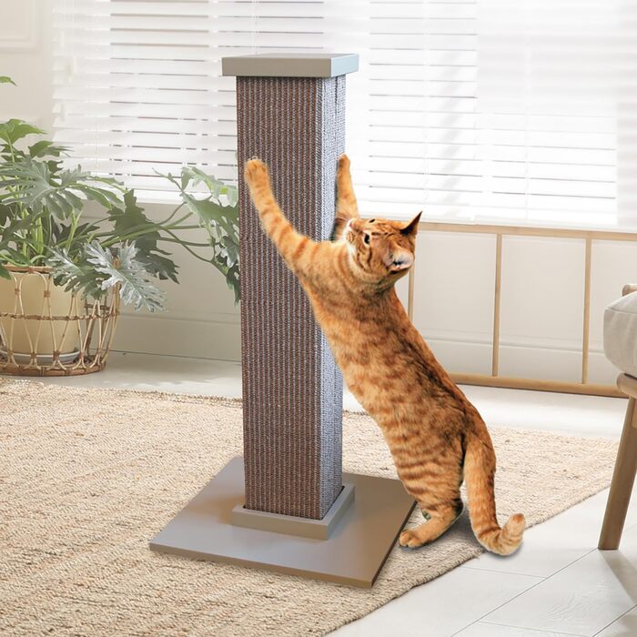 Дерево для домашніх кішок SmartCat Pioneer, сіре, 32 дюйми