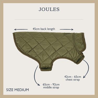 Стьобане пальто Rosewood x Joules Khaki для великих собак