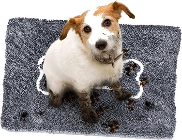 Килимок для входу Soggy Doggy L, 66x91 см, сірий