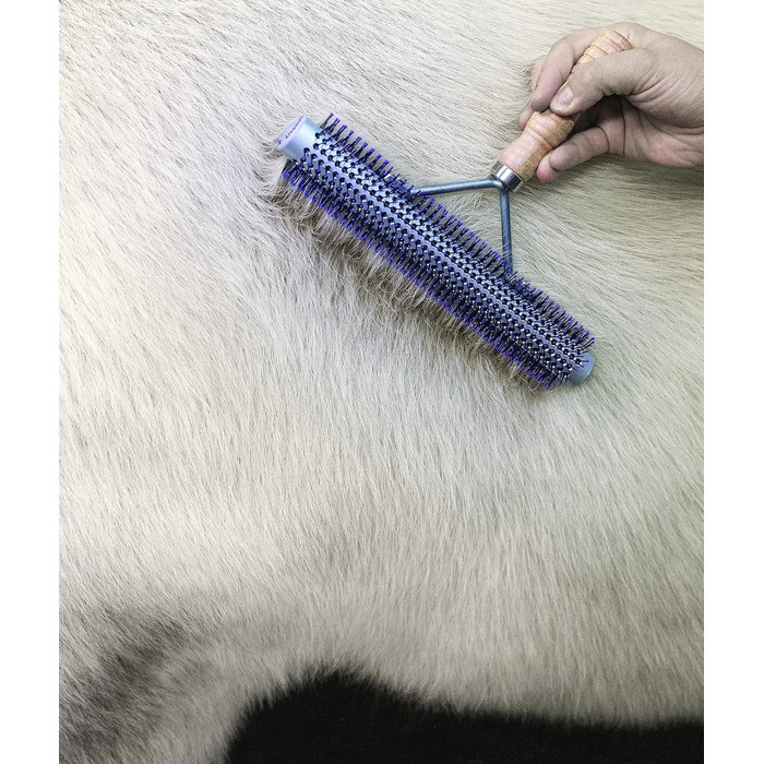 Щітка для худоби Weaver Leder 69–6013, срібляста/фіолетова