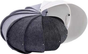 Лежанка для кішок SHENGOCASE Nautilus з подушкою (сіра)