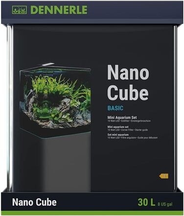 Dennerle Nano Cube Basic 30 л – Міні-акваріум із заокругленим переднім склом