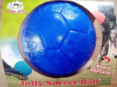 М'яч для собак Jolly Pet Soccer, 20,2 см, синій, рожевий