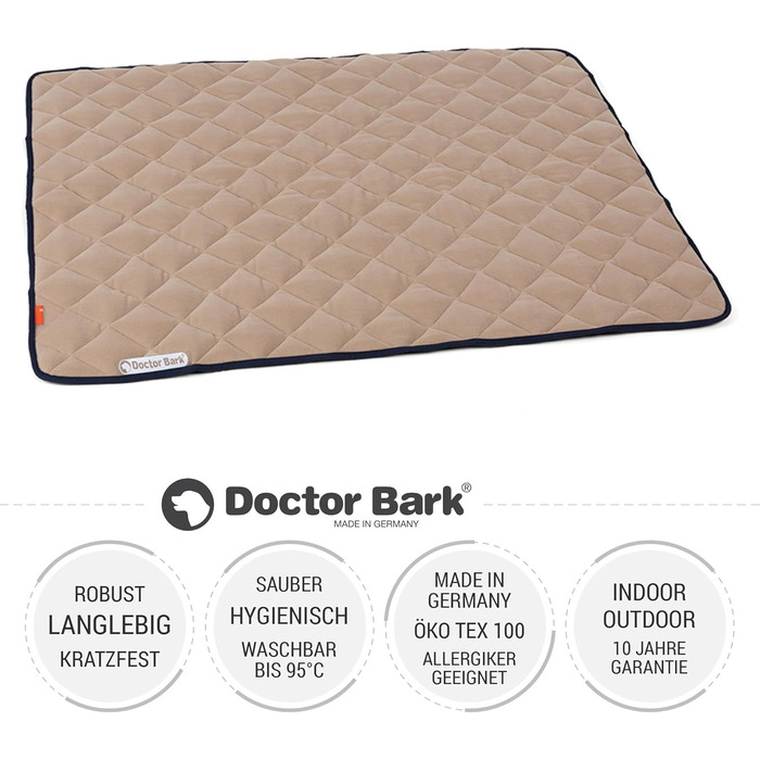 Ковдра для собак Doctor Bark з флісом XXL, яку можна прати при температурі до 95C
