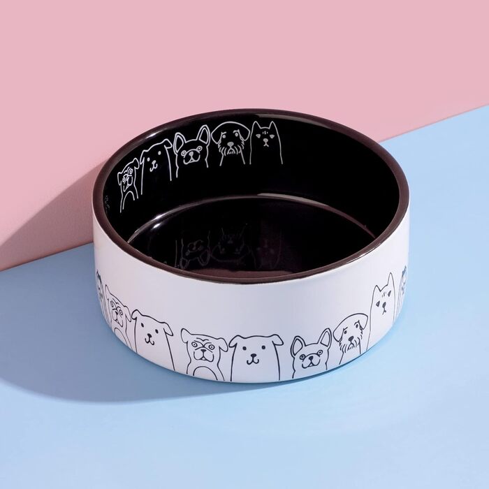 Керамічна миска для собак Fun Elements, нековзка, 200 мл