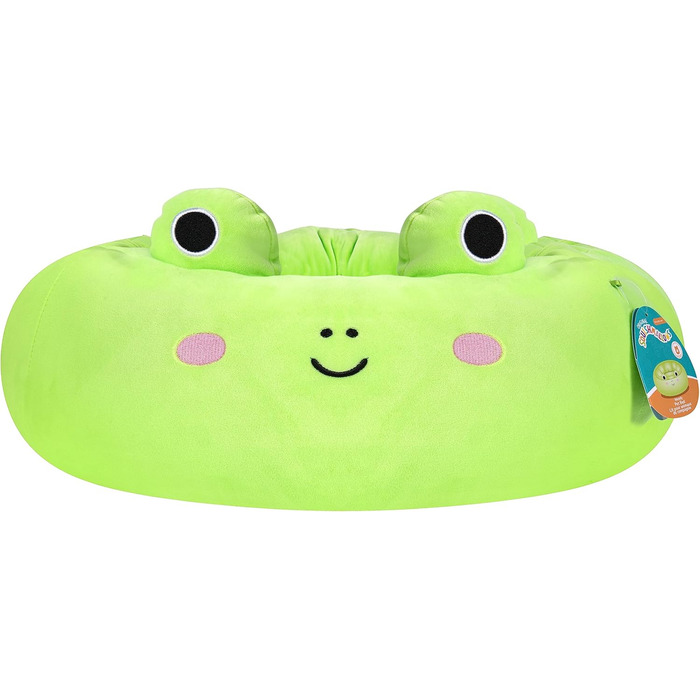 Ліжко для тварин Squishmallows Wendy Жаба 50 см, офіційний плюш Jazwares, супер м'яке лежанка для домашніх улюбленців