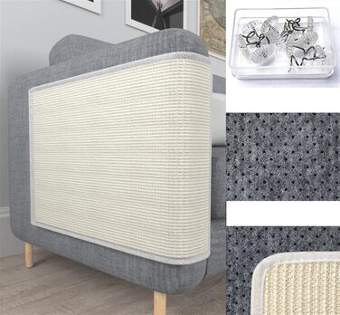 Килимок для кішок GIBZ Sisal, 8050см, білий