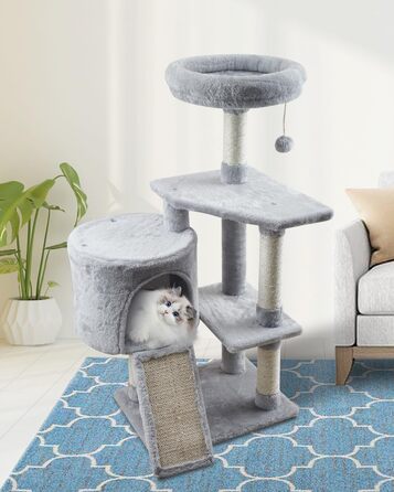Кігтеточка для кішок MIAO PAW 11Cat для кішок, сизаль, сіра