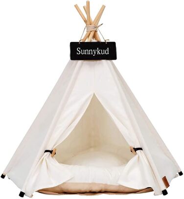 Намет для домашніх тварин Sunnykud Teepee з подушкою (M 50x50x60см)