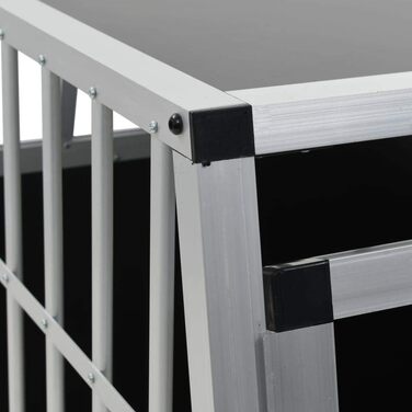 vidaXL Транспортна клітка для собак, одностворчата, 65x91x69,5 см, металева, перевезення та подорожі