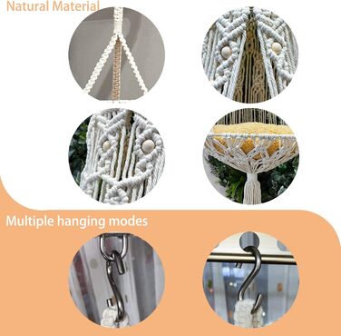 Гамак для кішки гойдалки Macrame Boho для приміщення/вулиці