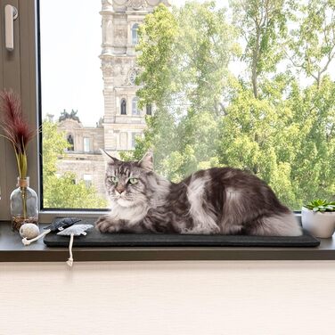 Шезлонг CanadianCat Шезлонг повстяний темно-сірий L 90x28 см
