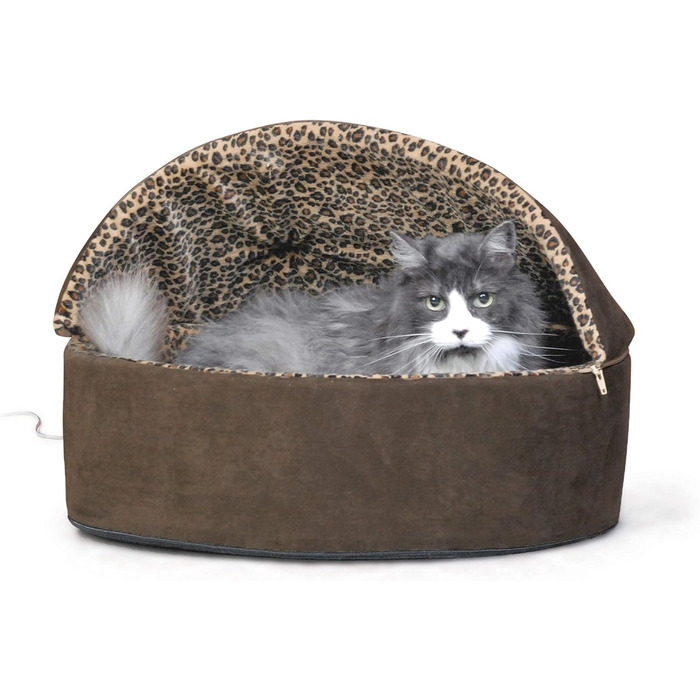 Ліжко K&H PET Thermo-Kitty Делюкс, з підігрівом, Леопард