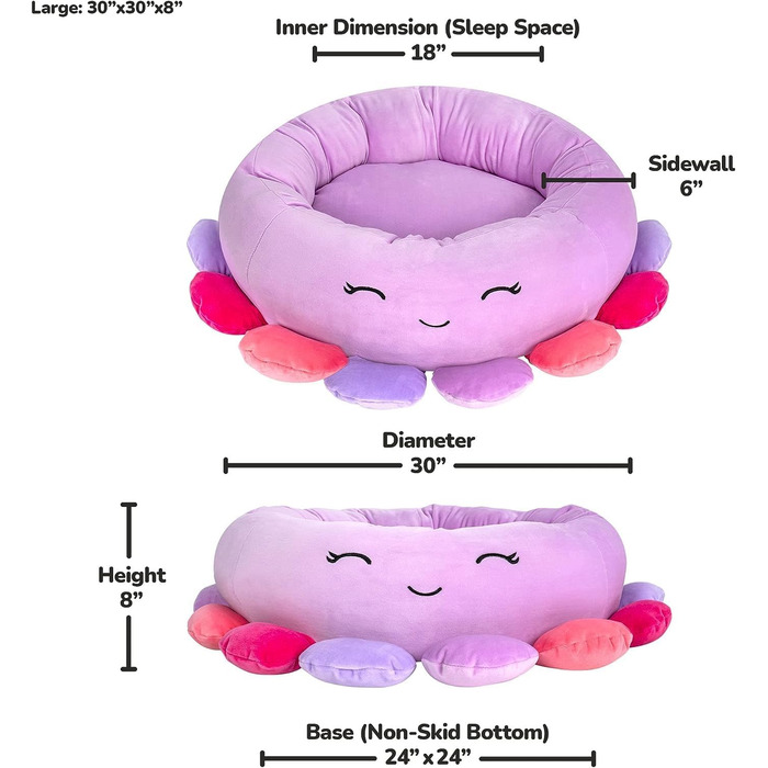 Ліжко для домашніх тварин Squishmallows, мале, стиль 1