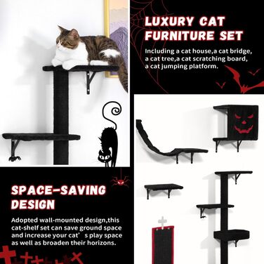 Набір COZIWOW Wall Cat Climber - Готичний дизайн