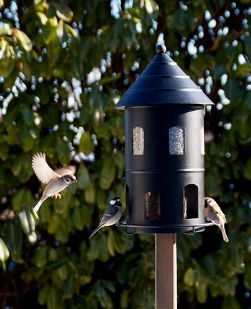Металева годівниця для птахів, 326 Giant Bird Feeder Black -