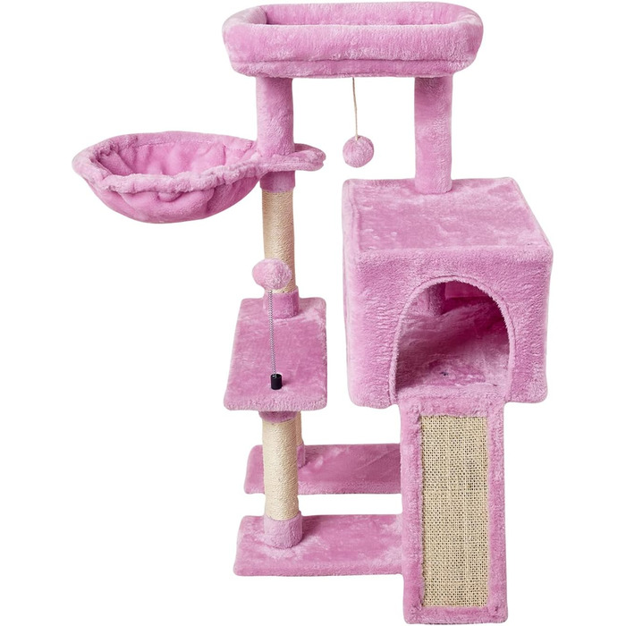 Вежа Cat Tree Tower рожевий з Cat Tree & Bed, 10
