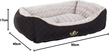 Лежанка для собаки Scruffs Wilton, M, чорна