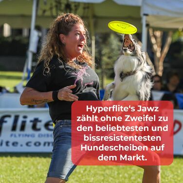 Фрізбі для собак Hyperflite K10 Jawz, надміцне, жовте, з X-Flash антивідблиском