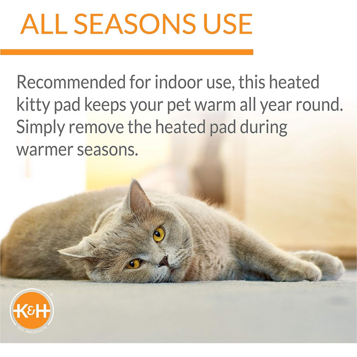 Ліжко K&H PET Thermo-Kitty Deluxe, світло-коричневе/леопардове