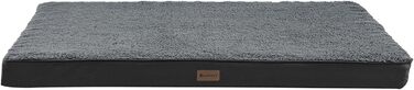 Ортопедичне ліжко для собаки Juskys Milow 112x81см сіре