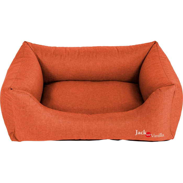 JACK AND VANILLA водонепроникний диван для собак XL, оранжевий, 120x82x27 см – міцний, комфортний, легко прати